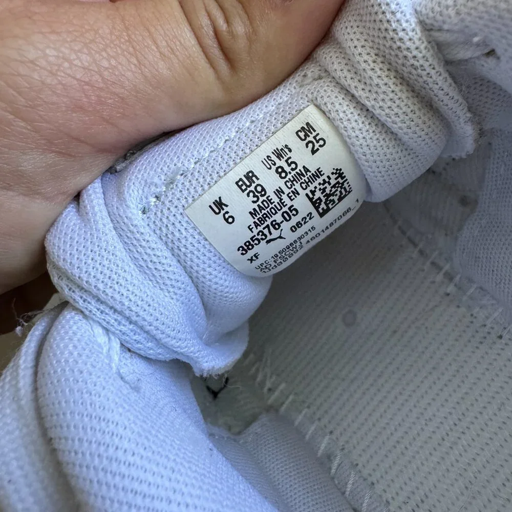 PUMA White & Black Sneakers Women’s Size 8.5 – Classic Casual Shoes - Picture 11 of 13